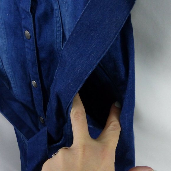 G.I.L.I. got it love it Women's Sz 0 Denim Duster - Picture 6 of 8